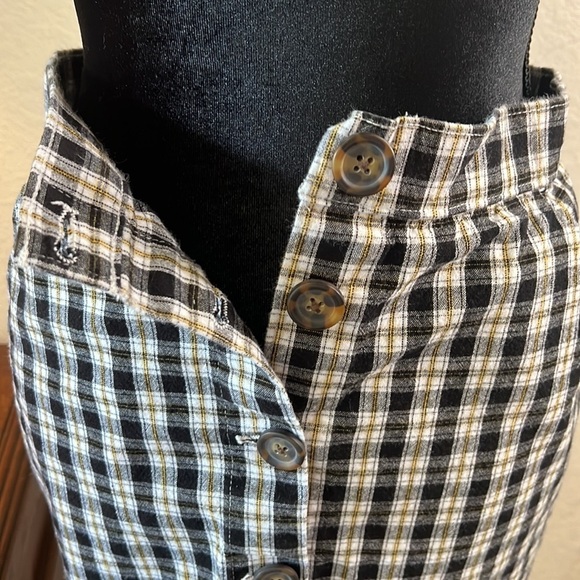 ⭐️ HOLLISTER Plaid Button Down Mini Skirt | Cotton | Size Small - Picture 6 of 11